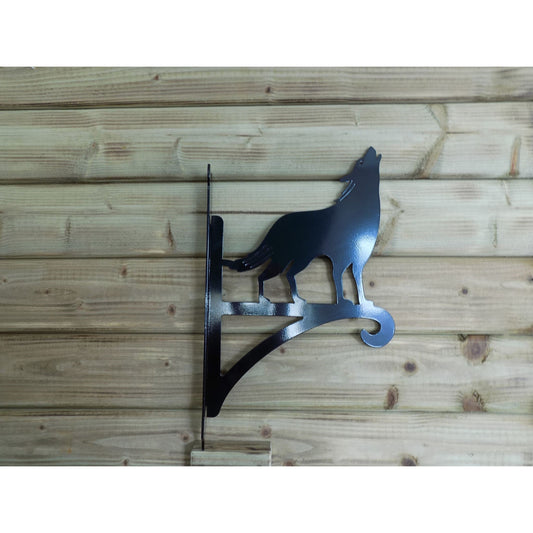powder coated steel wolf bracket for hanging baskets
