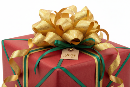 present with joy label